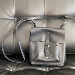 Roots Convertible Leather Backpack Crossbody
